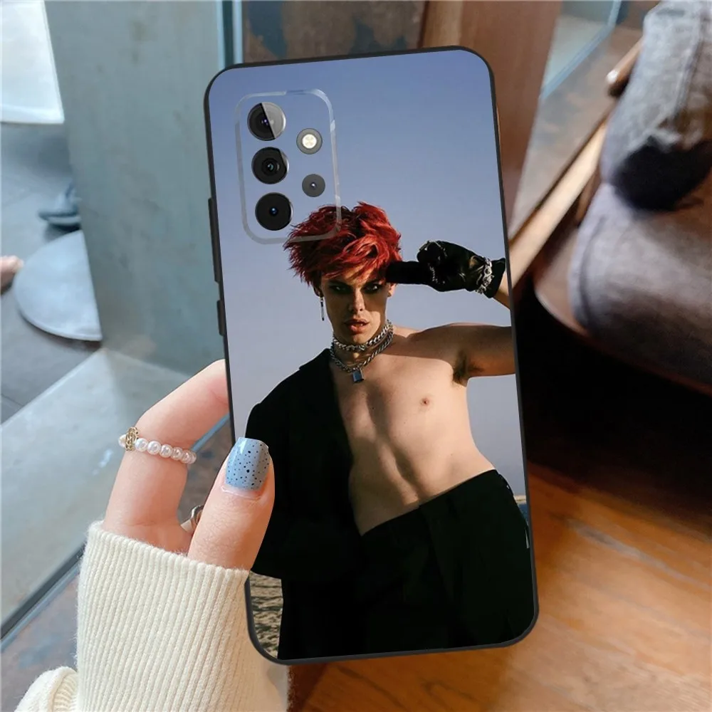 Y-Yungblud-Sนักร้องเคสโทรศัพท์สําหรับSamsungS24,23,22,21,S20 Ultra Pro 10,S30Plus,S9,20 Lite Ultraปกสีดํา