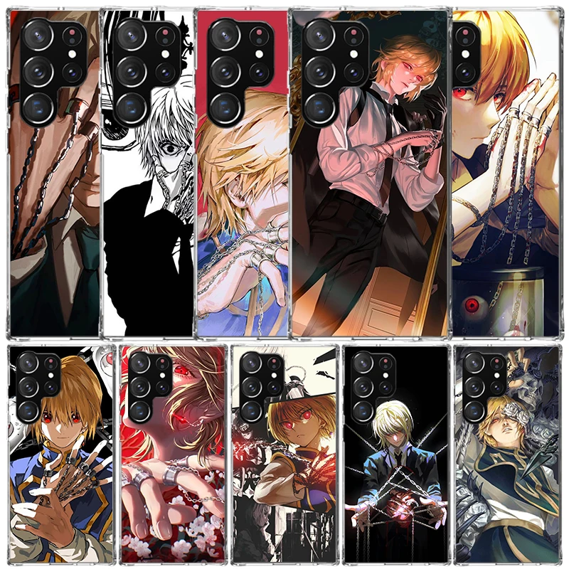 Huner X-Hunters Kurapika Soft Cover for Samsung Galaxy S25 Edge S26 S24 S23 Ultra Phone Case S22 S21 Plus S20 FE Print Pattern S