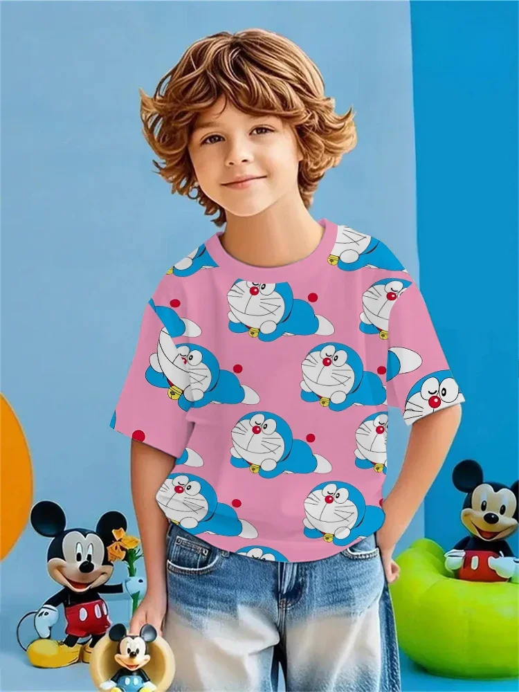 عبقور شخصية الاطفال تي شيرت قصير الأكمام تي شيرت للبنين بنات الذين تتراوح أعمارهم بين 3-14 ملابس يومية غير رسمية الصيف الأطفال الموضة #4