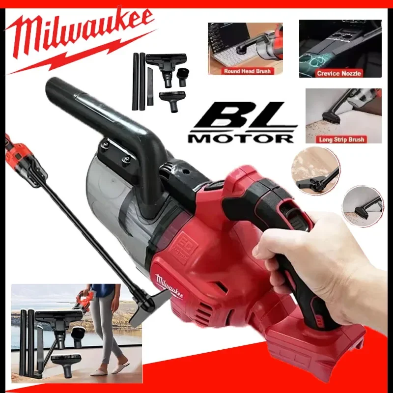 

Milwaukee светодиодный беспроводной электрический пылесос портативный бытовой промышленный строительный инструмент для чистки аккумулятор 18 В