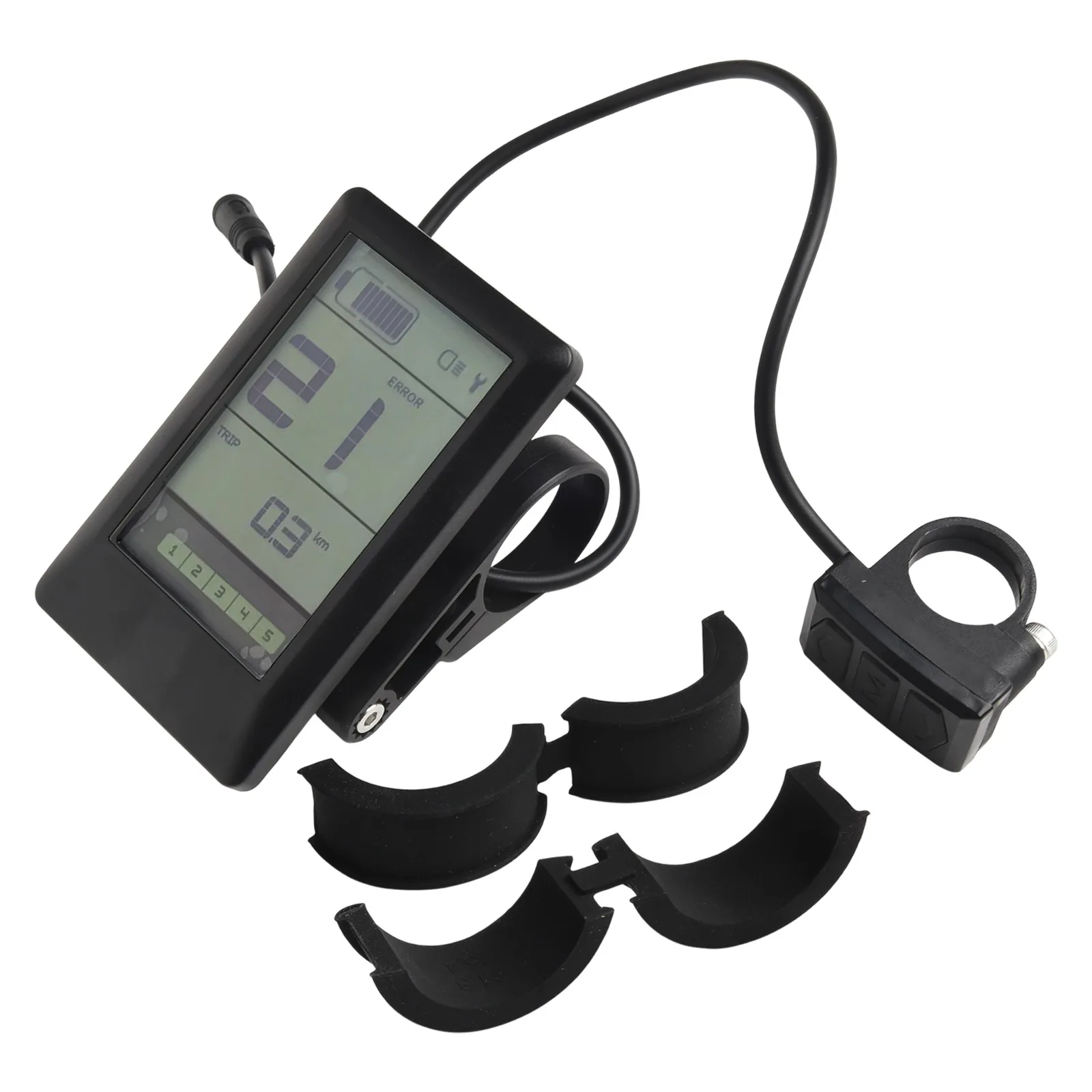 

110x70mm LCD Display For Midmotor Mileage Data Display For Bike Speed And Mileage Display USB Charging Support