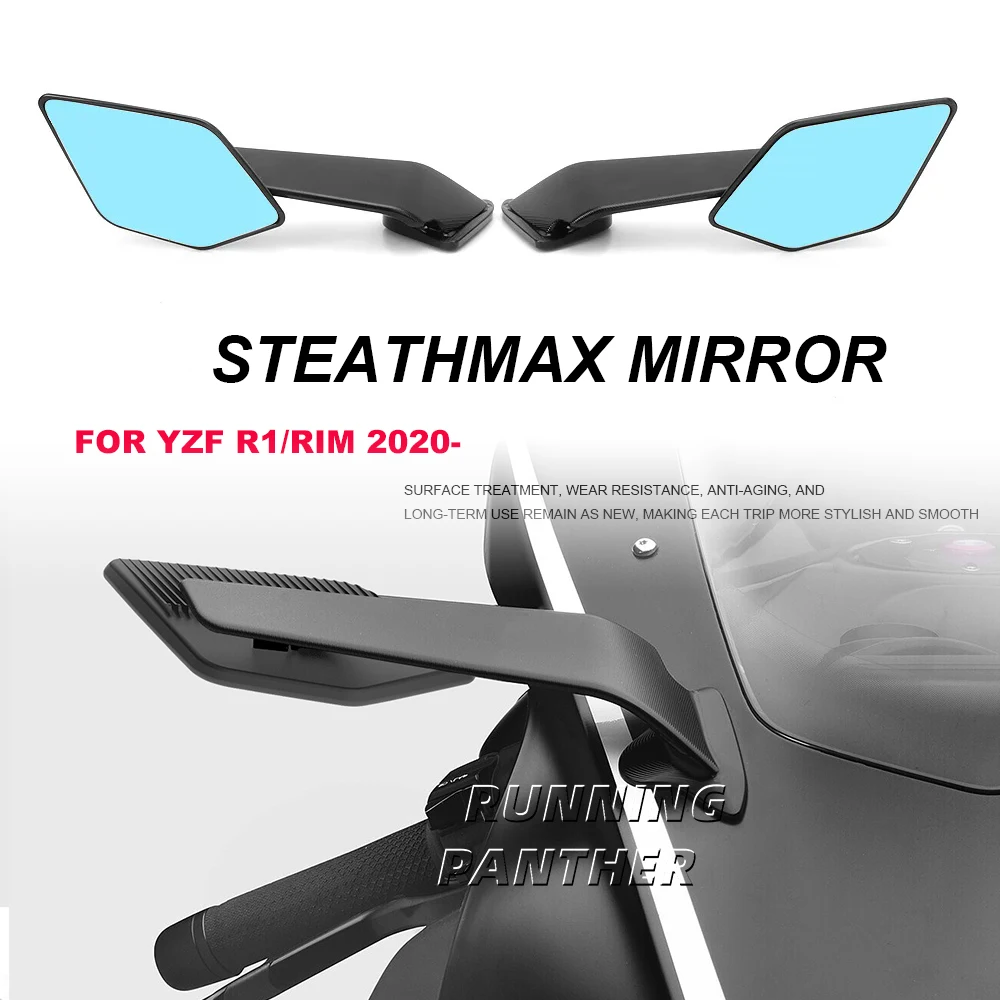 

Новые аксессуары для мотоциклов, зеркала Stealth Max Winglets, зеркало для вращения, регулируемые зеркала для YAMAHA YZF R1 M R1M 2020-2025