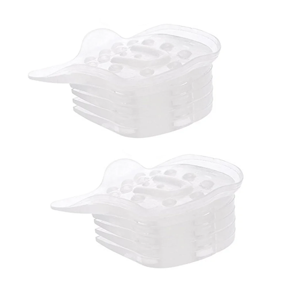 5-Layer انفصال شفافة الارتفاع زيادة النعال هلام كعب دعم منصات لالتهاب اللفافة الأخمصية الإغاثة حذاء إدراج #6