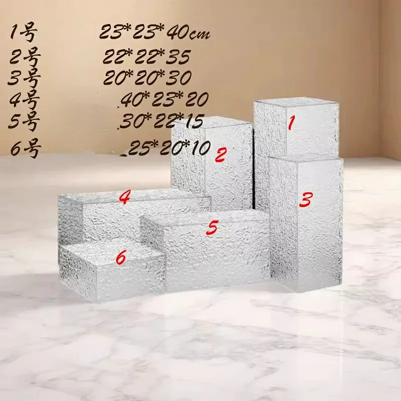 

Acrylic Dessert Holder Stand Set Wedding Table Centerpieces Candy Bar Party Buffet Tea Break Holders Cake Snack Rack 6-16pcs