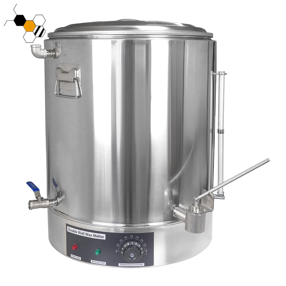 Electric Stainless Steel 70L Honey Melter Storage Tank With Heater 3KW 220V Semi-Automatic With Tap