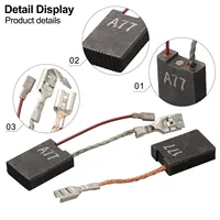1 Pair Carbon Brushes Applicable To DD160 DD200 (01) DCH180 DCH300 393596 279526 6.2mm X16mm X  22mm Tools Accessories