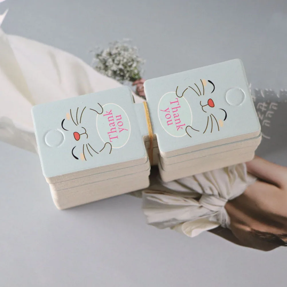 

100 Sheets Hair Accessories Tie Display Cards Rope Paper Packaging for Necklace Grey