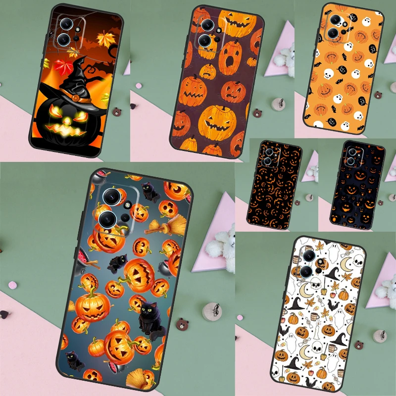 HALLOWEEN TRICK TREAT PUMPKIN Back Cover Case For Xiaomi Redmi 12 12C 9C 10C Redmi Note 12 8 9 10 11 Pro 9S 10S 11S 12S