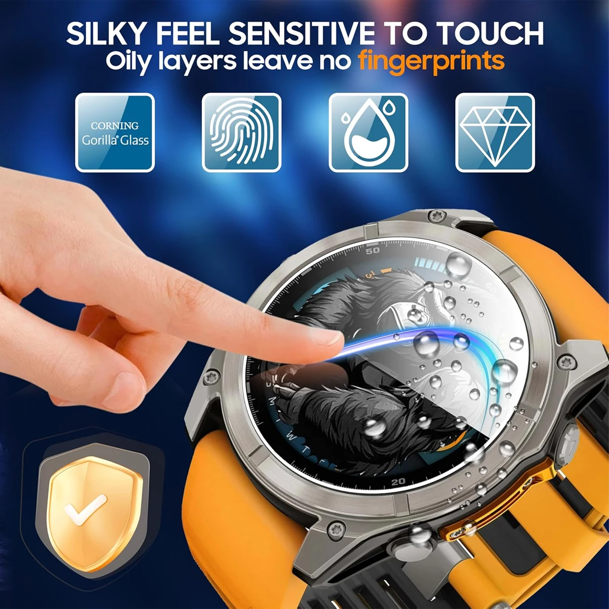 กระจกนิรภัยสําหรับนาฬิกา Garmin Foreruuner165/955/255 ป้องกันหน้าจอกระจกตําแหน่ง Anti-Scratch ฟิล์มสําหรับ Garmin Accessorie