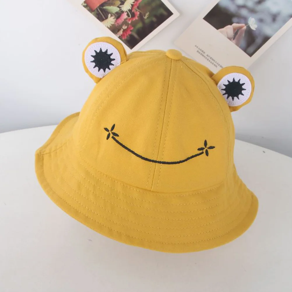 1PC Lovely Sun Hat Practical Outdoor Activities Creative Casual for Kids Childern Baby (Yellow)