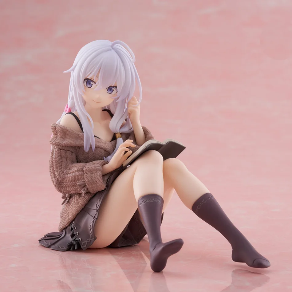 15cm The Journey Of Elaina Anime Figures Gk Model Elaina Sweater Doll Collect Models Action Figure Room Decor Friend Gift Toys