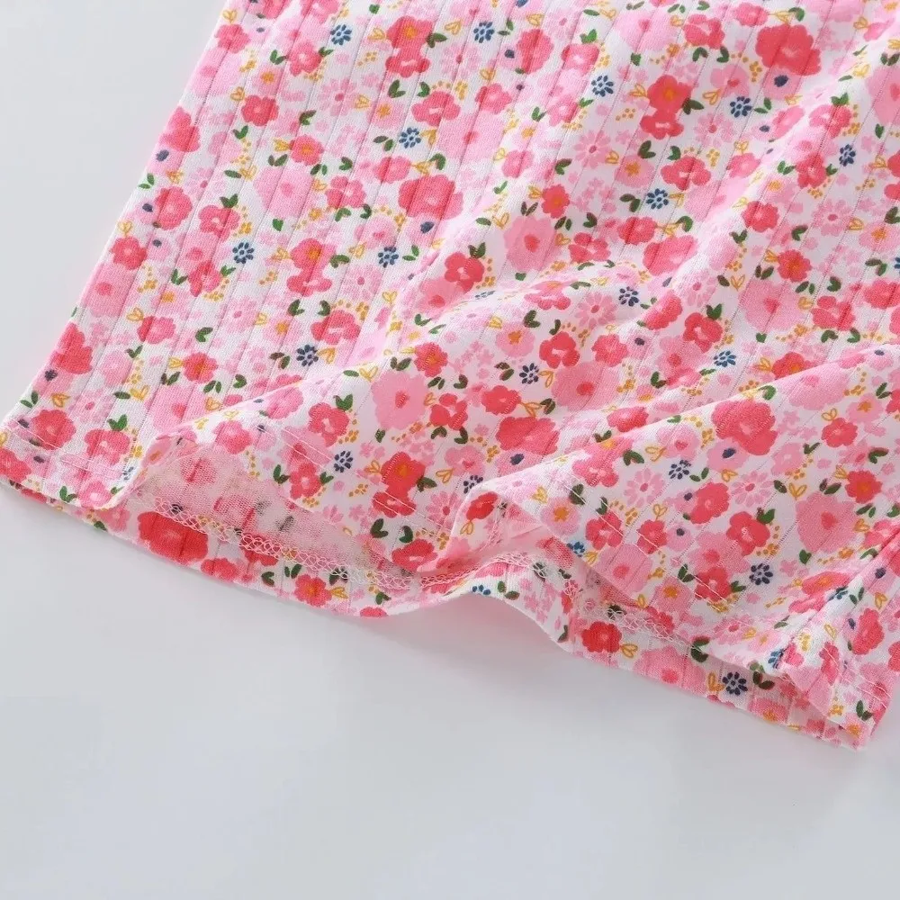 

2 Pieces Suit Comfortable Cotton Sleeveless Romper Soft Tank Top Shorts Summer Homewear Boys