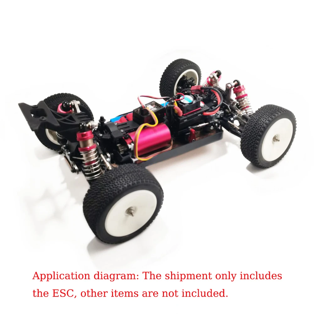 45A RC Model ESC Speed Controller 2S 7.4V LiPo Electronic Speed Controller for 2838/2840/2845 Brushless Motor With Cooling Fan