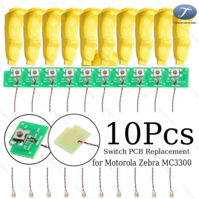 10 Set Trigger switch + Switch PCB Replacement for Zebra MC3300 Series