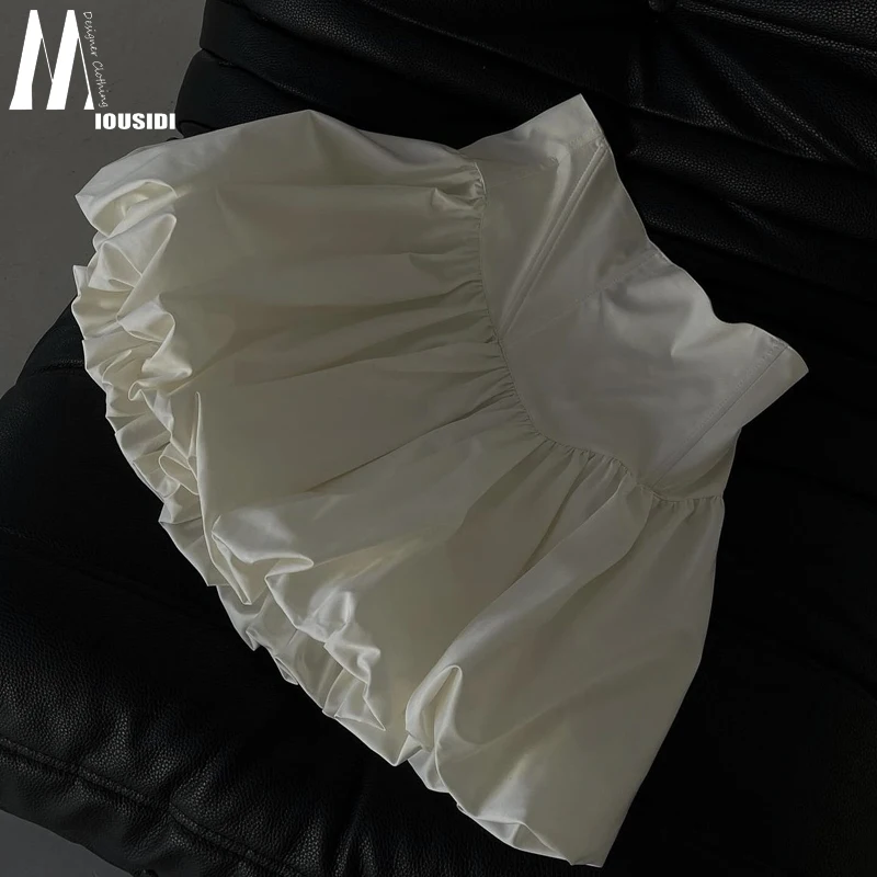 

Юбка-полусолнце в балетном стиле, расклешенная, с высокой талией, пышная, белая, А-силуэт, черная, дышащая, приятная для кожи, из хлопка и полиэстера