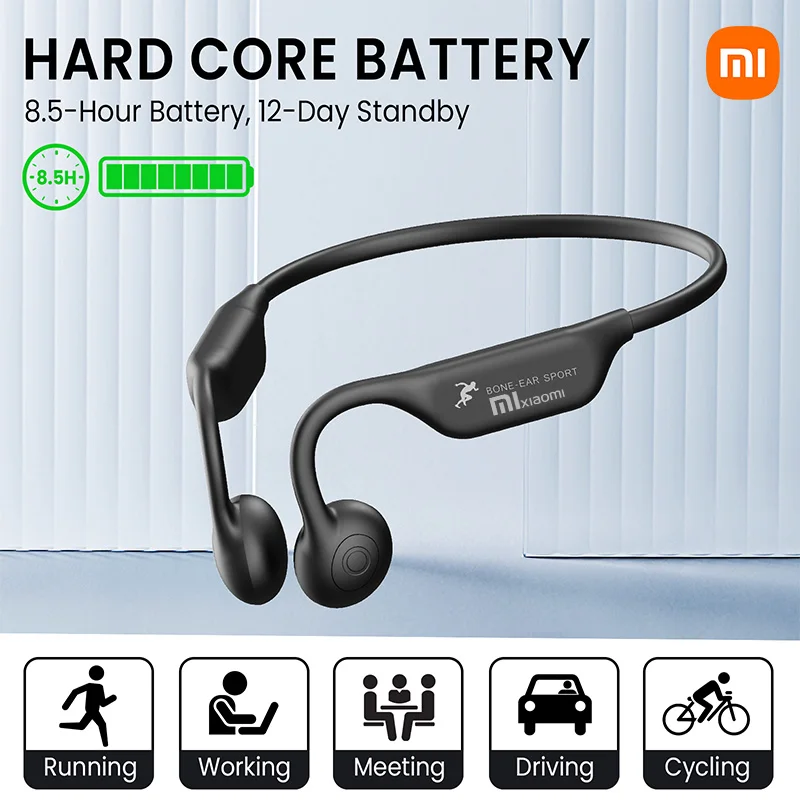 Xiaomi A18 Bone Conduction Earphones Bluetooth Wireless Headset Outdoor Sports Running IP56 Waterproof Headphone Halter Earbuds