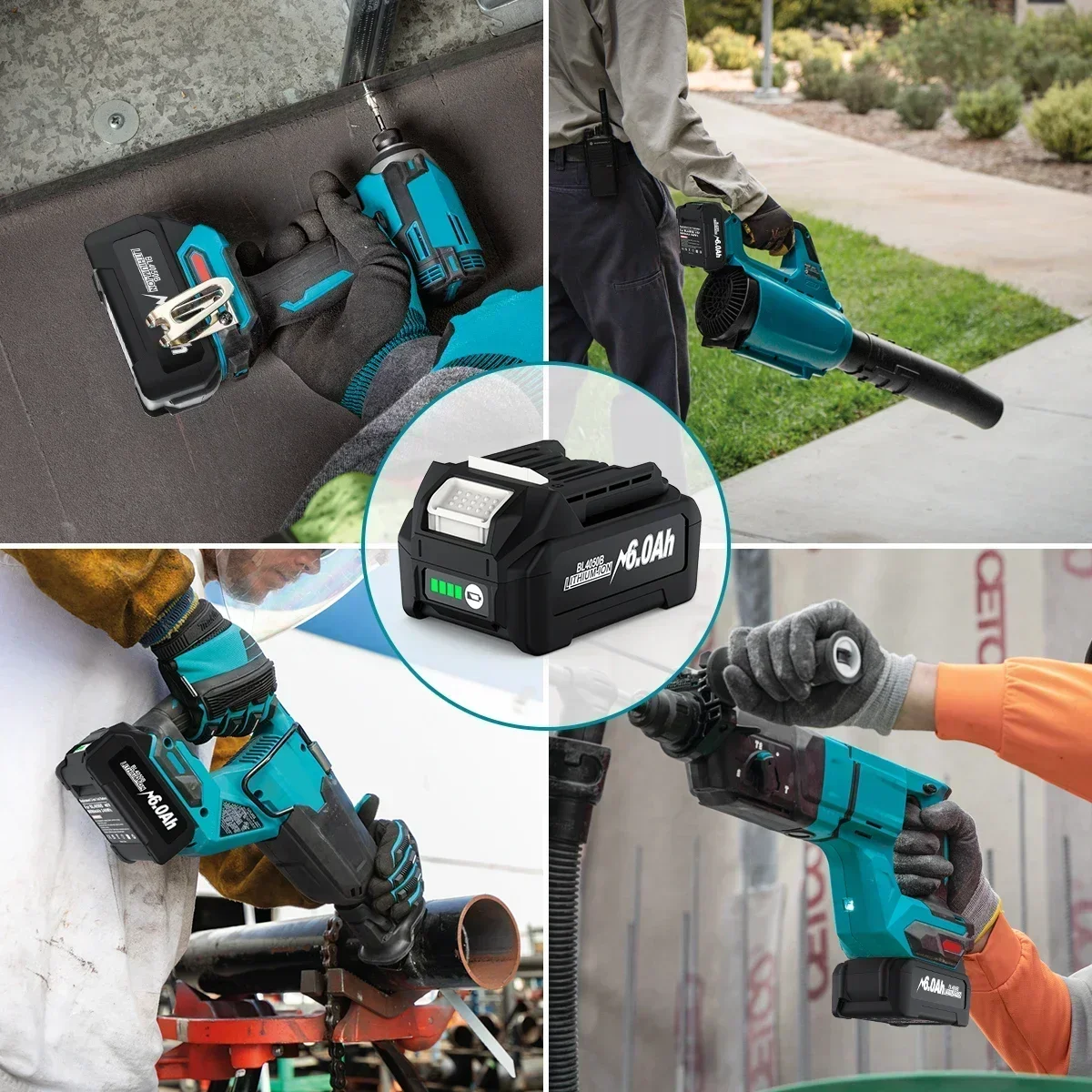 Для Makita 40 В аккумулятор 6,0 Ач литий-ионный аккумулятор для XGT 40 В BL4025 BL4040 BL4020 BL4050 BL4060 BL4050B электрическая дрель-отвертка