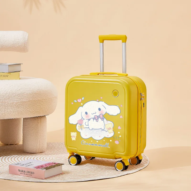 Cartoon Cute Children\'s Suitcase Small Lightweight Trolley Case Boarding Password Suitcase Toolbox Suitcase Suitcase with Wheels