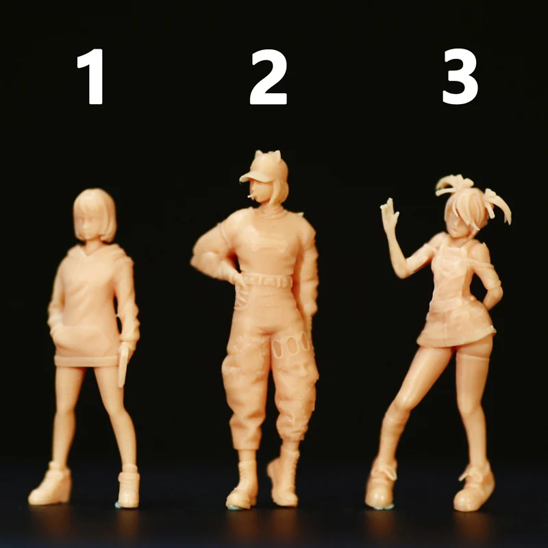 1:64 Figure Fashion Little Loli Beauty Student Resin Miniature Garage Kit Model Need To Be Colored By Yourself Number 144