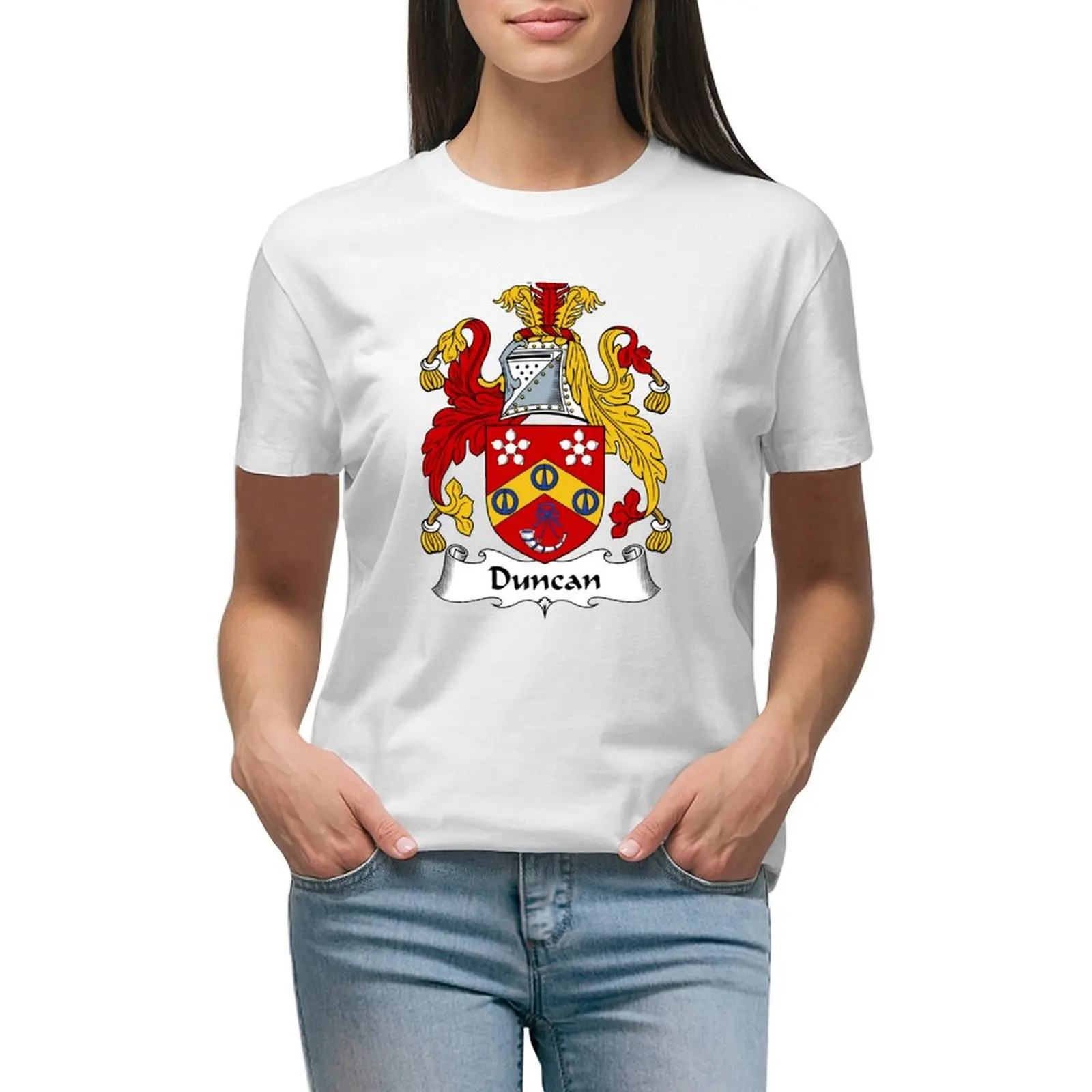 

Duncan Coat of Arms / Duncan Family Crest T-shirt summer clothes shirts graphic tees spring clothes Women 2024