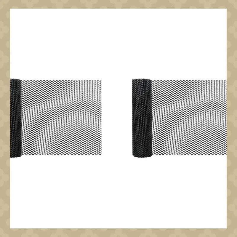 

AB45 2Pcs 15.7 Inch X 10FT Plastic Chicken Fence Mesh,Hexagonal Fencing Wire For Gardening, Poultry, Chicken Wire Frame Black