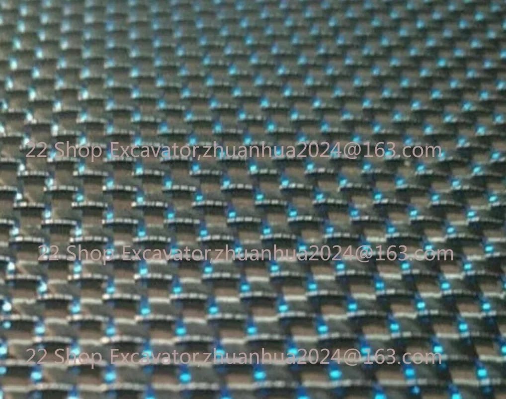 3K Metallic Carbon Fiber Reflection Mixed Plain Weave Cloth 50*100cm Blue 1PC