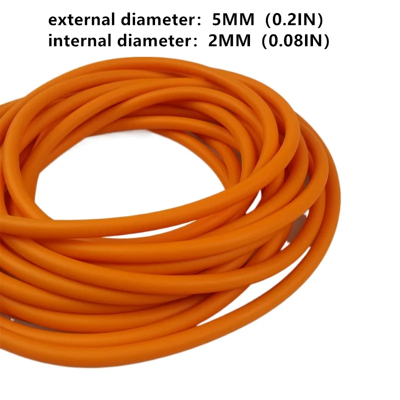 Natural Latex Slingshots Rubber Tube 0.5/1/2/3/4/5M for Hunting Shooting 2mmX5mm Diameter High Elastic Tubing Band Accessories