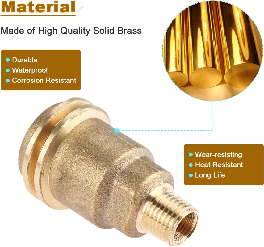QCC1 الجوز البروبان تركيب الغاز محول 1/4 بوصة ذكر الأنابيب الموضوع موصلات سريعة شواء منظم في الهواء الطلق الطبخ التدفئة التخييم
