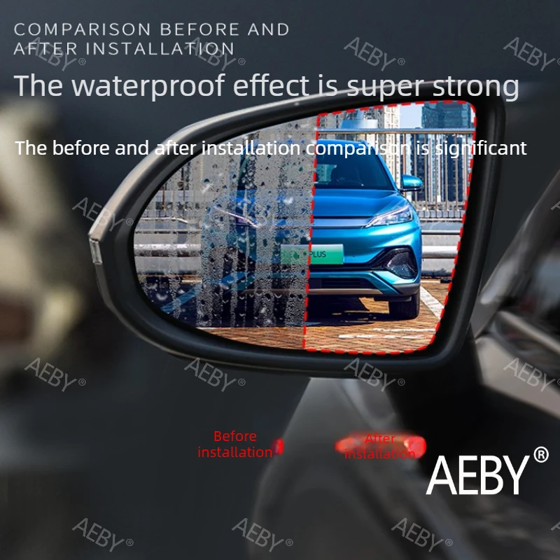 

For BYD ATTO 3 Smart Driving Edition 2022-2025 Rearview Mirror Protective Film,HD Clear Cover,Anti Rain & Fog Sheet Compatible