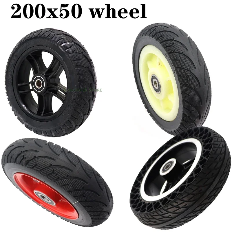 200x50 Solid Tire 8X2T Bee Hive Holes For Speedway mini 4 Pro Rear Wheel 8 Inch Electric Scooter Tyre RUIMA   PRO