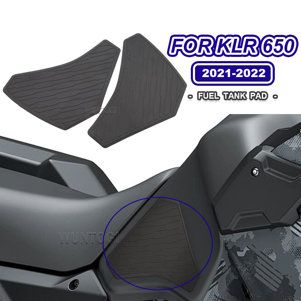 KLR650 Accessories for Kawasaki KLR 650 2021-2022 Motorcycle New Fuel Tank Pads Side Knee Grips Rubber Protection Decal Sticker