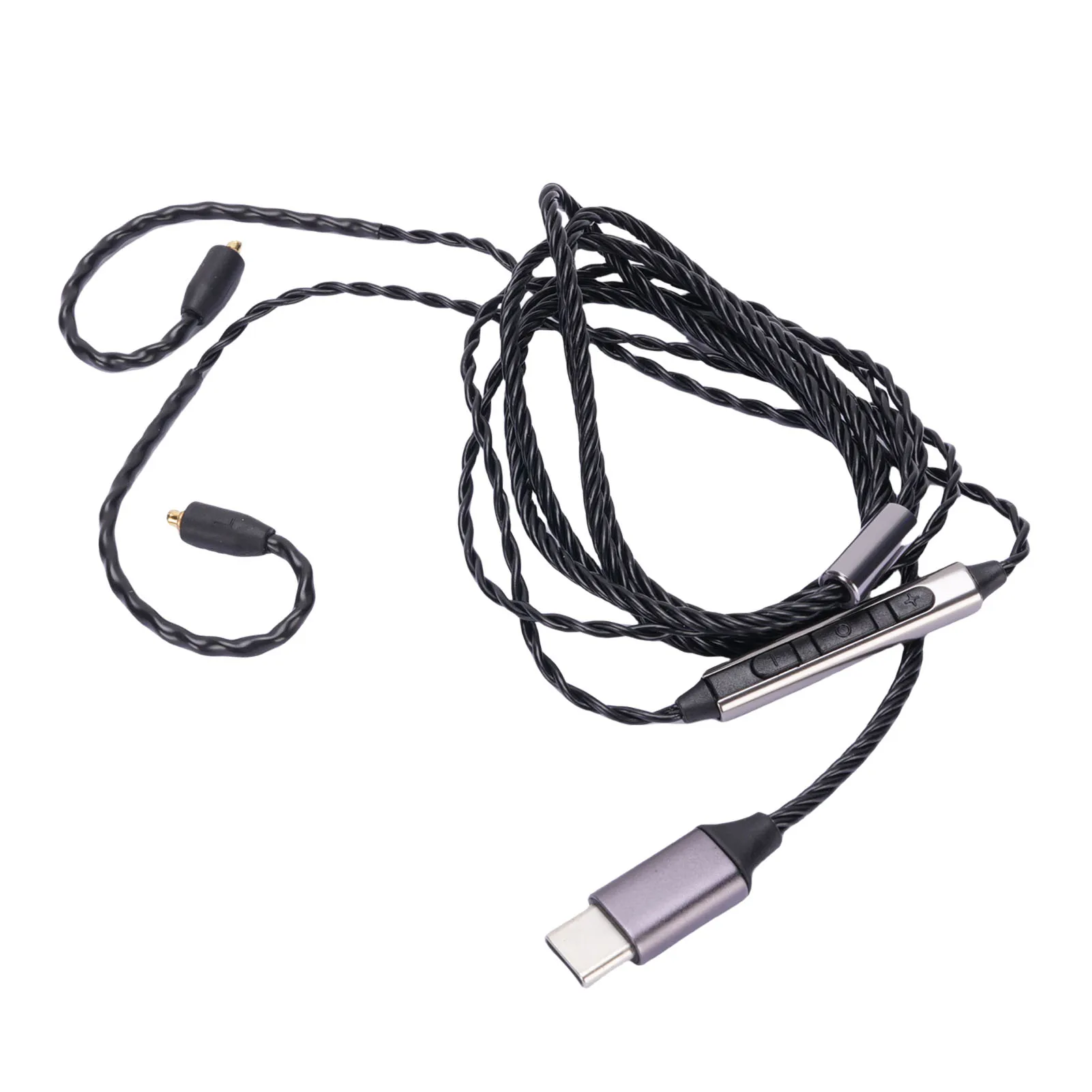 OFC Headphone Replacement Cable Anti Knot Tearproof Lossless Sound Earphone Cable Replacement 47.24in Flexible for Repairing