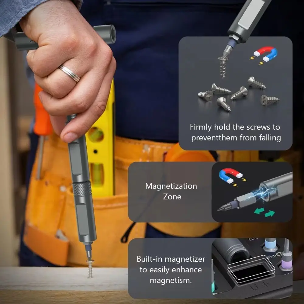 42-in-1-ラチェットドライバーセット-回転式ラチェットハンドル付き-40個の磁気ドリルビット-クイックレンチセット-多機能