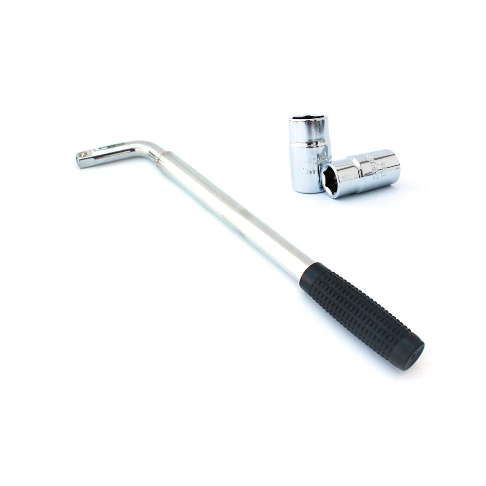 Telescoping Lug Wrench Wheel Wrench Extendable Car Wheel Brace Heavy Duty Nut Wrench Sockets 17/19mm & 21/23mm