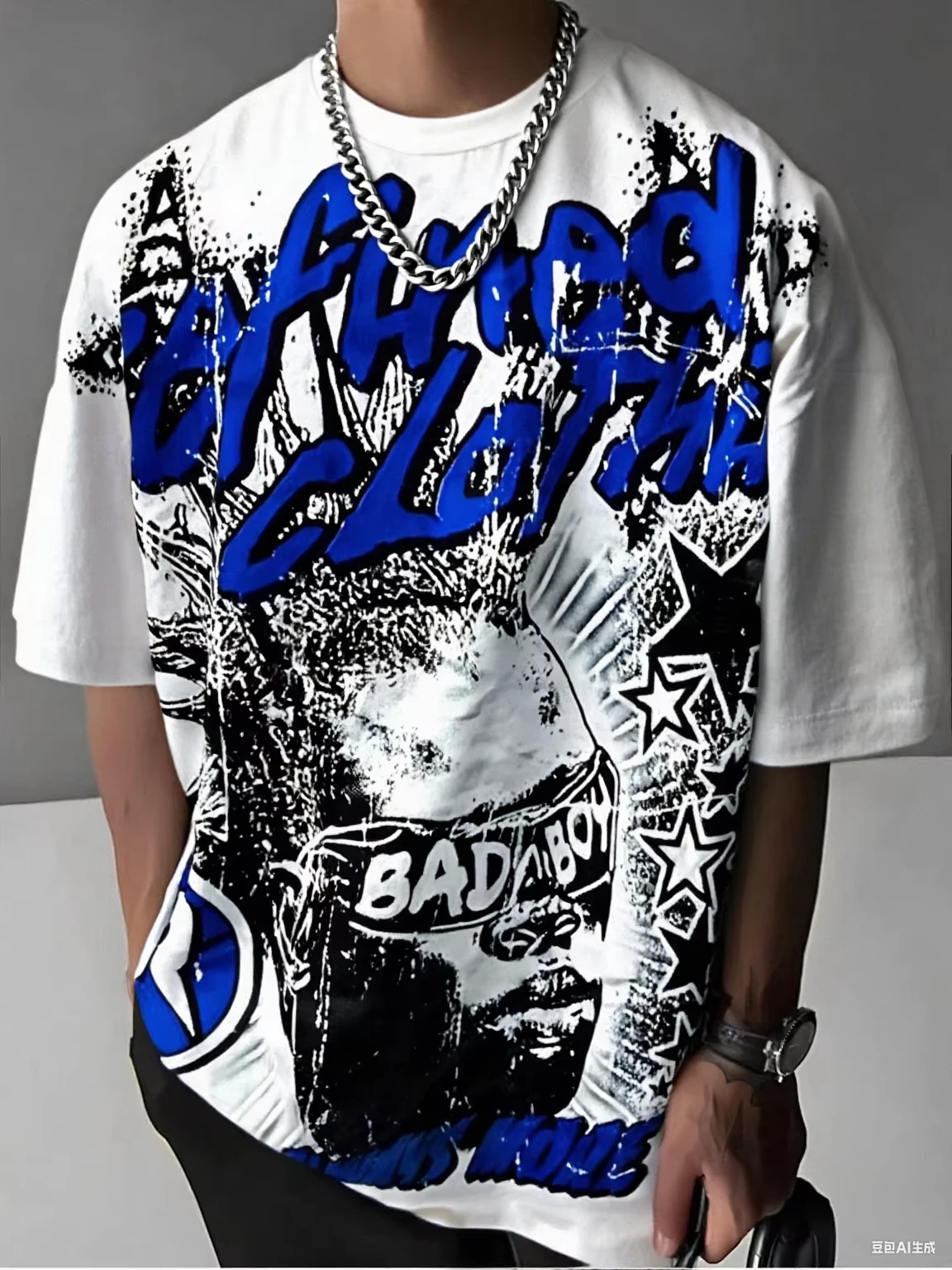 تي شيرت مناسب للتي شيرتات الرجال من كلا الجنسين نمط نجمة الجحيم الجديد 2025