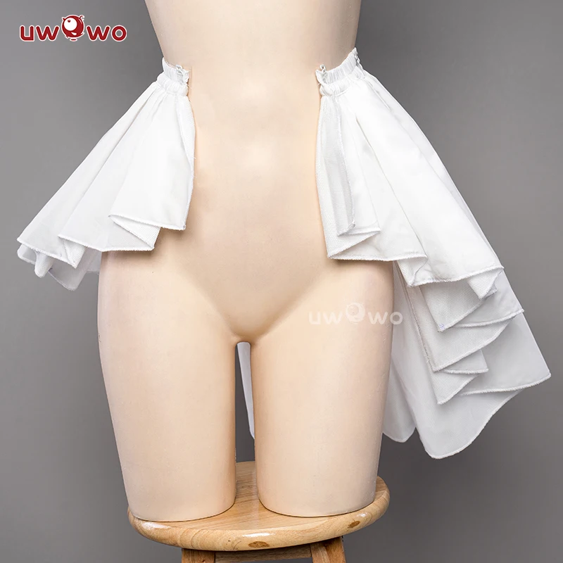 

UWOWO Ayaka Bunny Cosplay Petticoat Crinoline Genshin Impact Fanart Kamisato Ayaka Bunny Suit Cosplay Halloween Costume