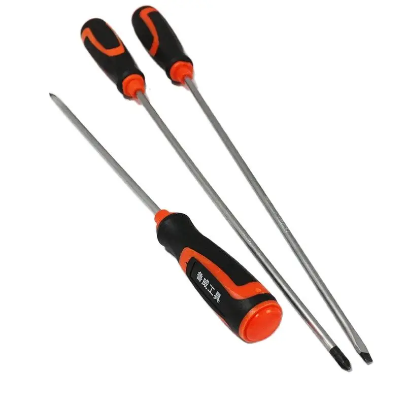 Long Phillips Cross Head Slotted Screwdriver Set Non-Slip Precision Tool