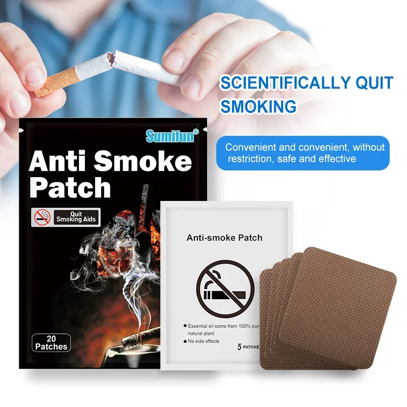 

100Pcs Anti Smoking Patch Content Patch Plaster Transdermal Fast Effective Stop Smoking Aid Support Approved Quit SmokingAid