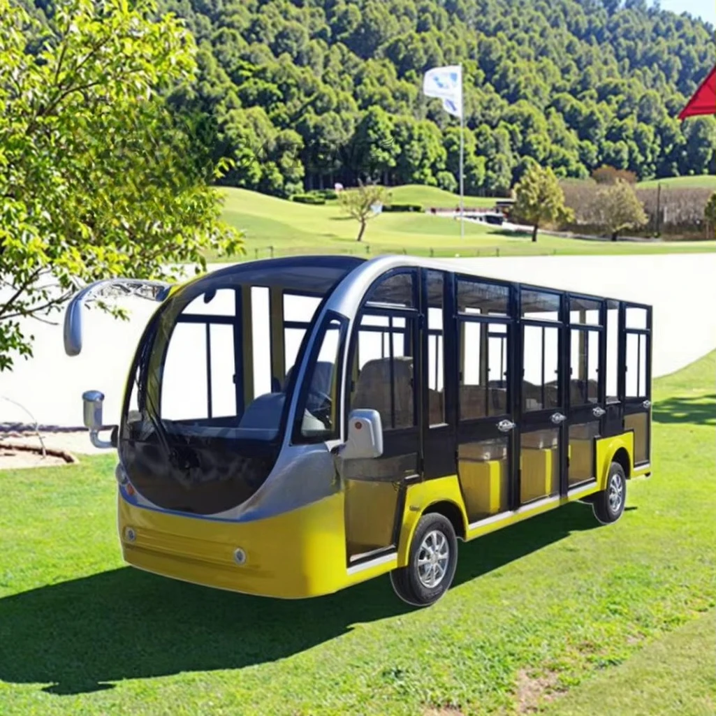 Afbeelding 3: Bestverkochte elektrische mini-shuttlebus, 8/11/14/17/20-persoons lichte personenauto, lithium-batterij, 30 km/u, hellingcapaciteit 25%