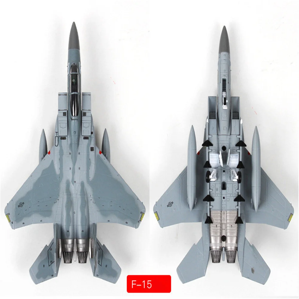 1 conjunto escala 1:100 F-15 grumman tomcat lutador ataque da marinha dos eua liga de metal avião militar modelo coleção lembrança presentes de natal