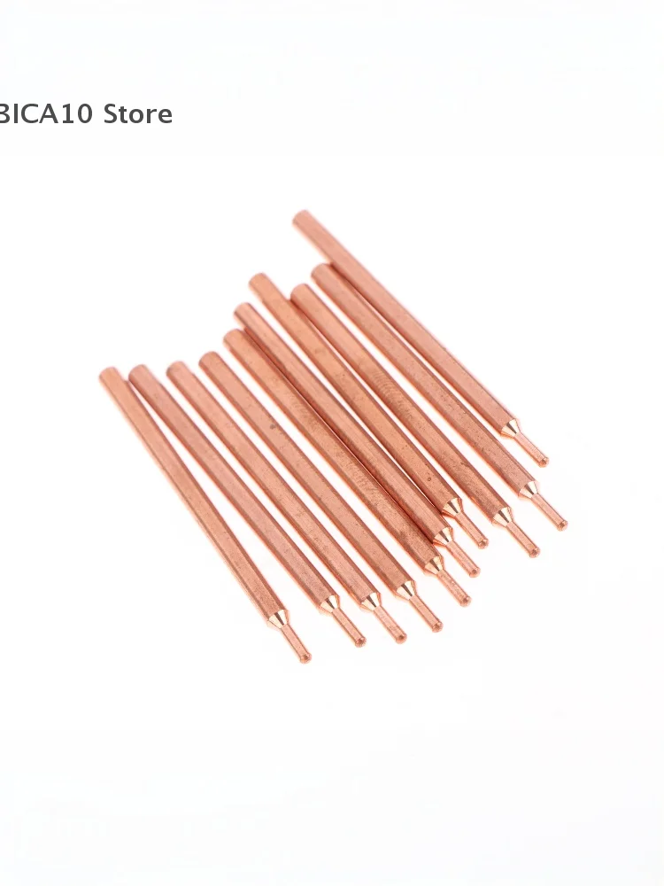 2/5/10Pcs 3MM Purple Copper Oxide Electrode Head 18650 Power Battery Double Head Spot Welding Needle