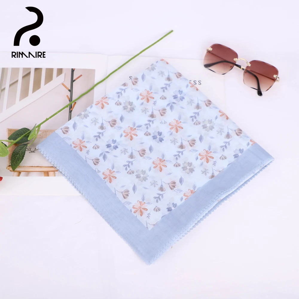 

Islamic Floral Headscarf for Women High Quality Muslim Hijabs Ladies Turban Soft Shawl Headwraps Gifts Daily Wholesale RIMAIRE