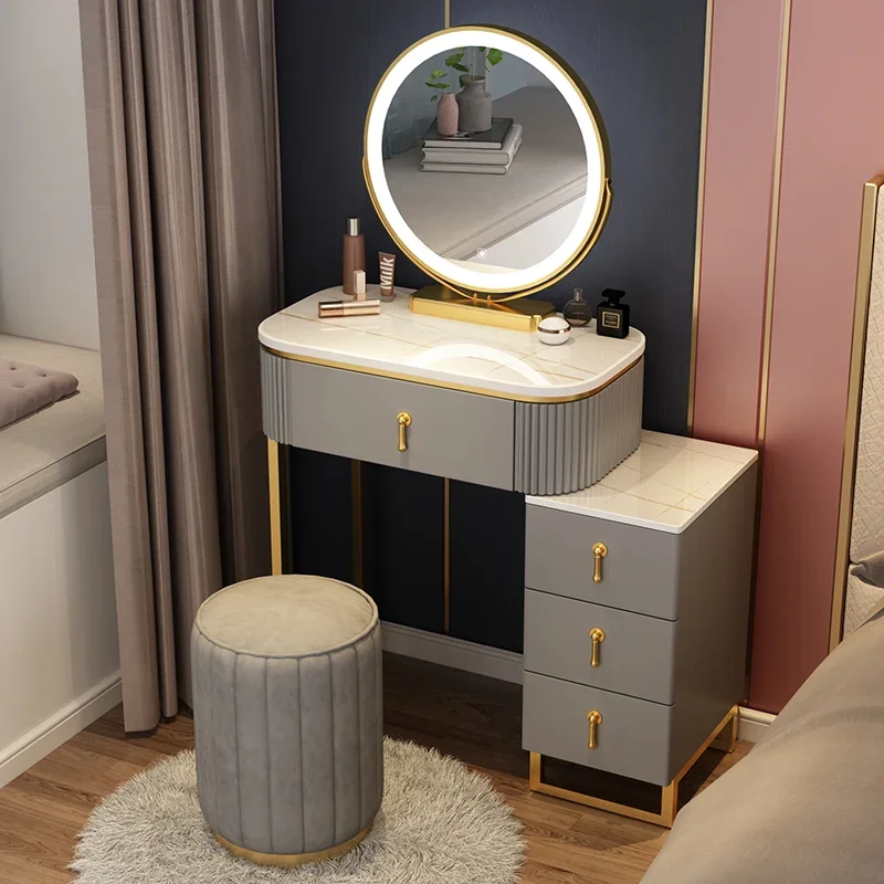 Bedroom Dressing Vanity Table Stand Women Table Storage Cabinet Vanity Table Drawer Mirror Coiffeuse De Chambre Home Furniture