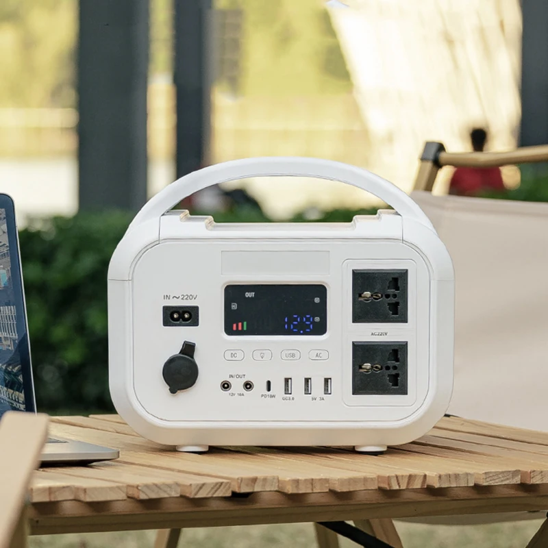 

576Wh 600W Portable Power Station - LiFePO4 Battery, 220V AC Outlets, Solar Generator for Camping