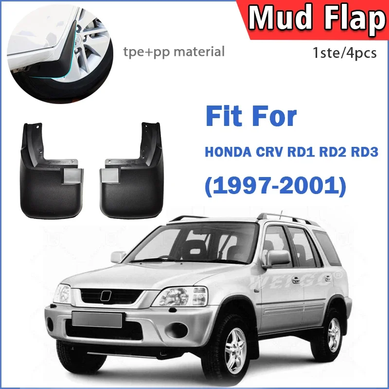 

Front Rear 4pcs FOR Honda CR-V CRV Mud Flap Guards Splash Mudguard Fender Mudflaps Car Accessories 1997 1998 1999 2000 2001