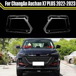 Auto Light Lamp For ChangAn Auchan X7 PLUS 2022 2023 Car Headlight Cover Lens Clear Shell Front Headlamp Transparent Lampshade