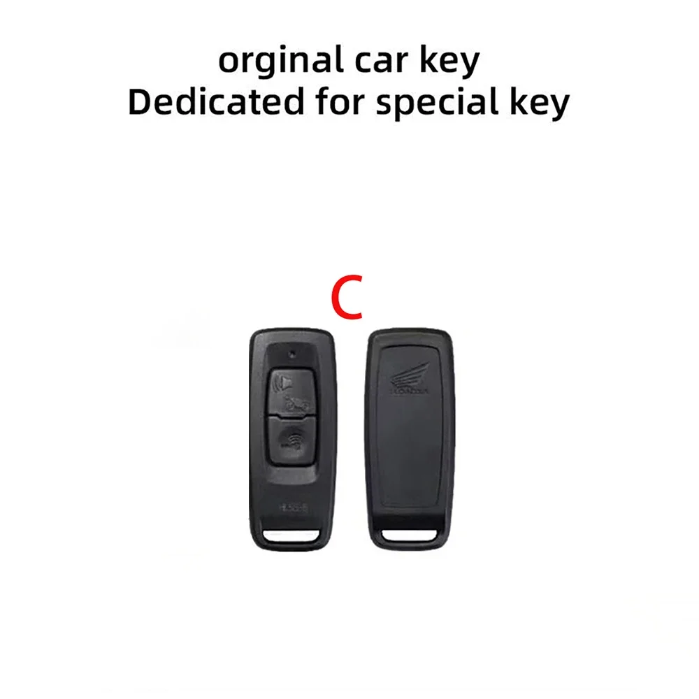 ABS Carbon Motor Key Cover For HONDA PCX 160 PCX160 SH350 VISION Key Case Keyless Key Holder Keychain