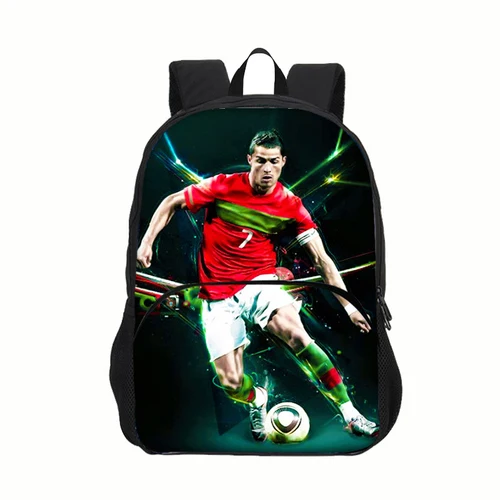 Ronaldo-Mochila deportiva para niños y niñas, bolsa escolar para niños, mochila CR, bolsas de libros de estrellas de fútbol para niños y niñas, el mejor regalo