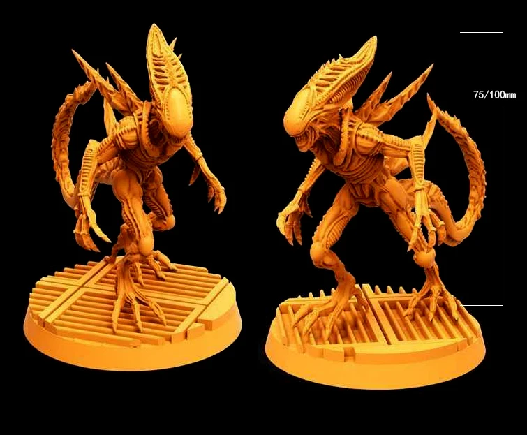 1/17 100mm 1/24 75mm Resin Model Kits Alien Figure Unpainted No Color DW-102