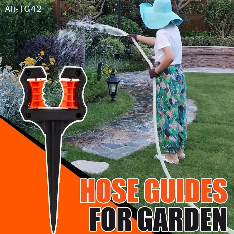 pogyrt Garden Hose Guide Spike 10.24in ABS Water Pipe Positioning Holder Roller For Outdoor Garden Lawns Landscape Watering